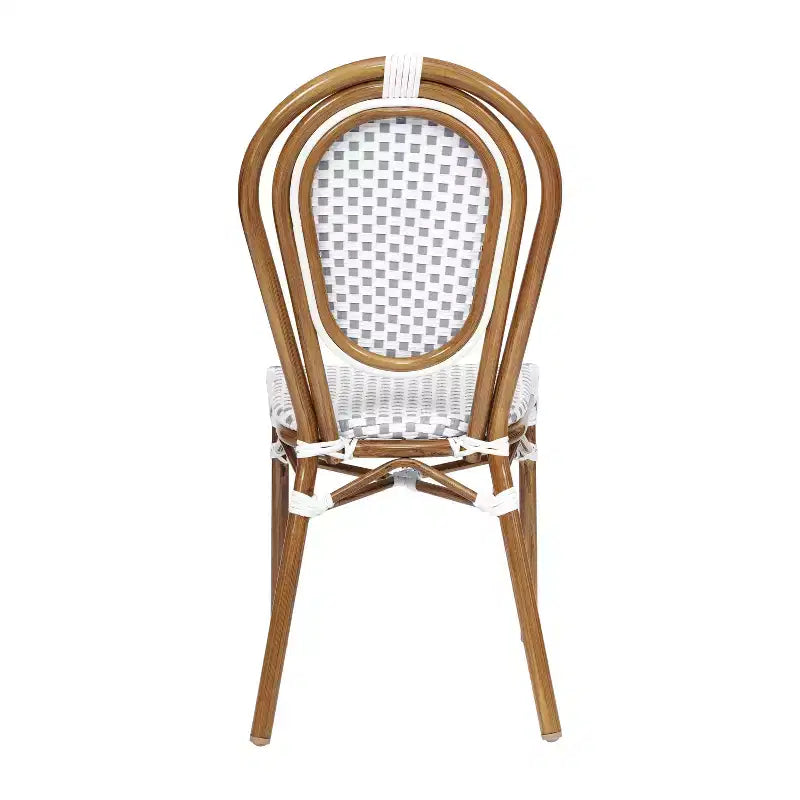 Chaises empilables commerciales en rotin pour intérieur/extérieur