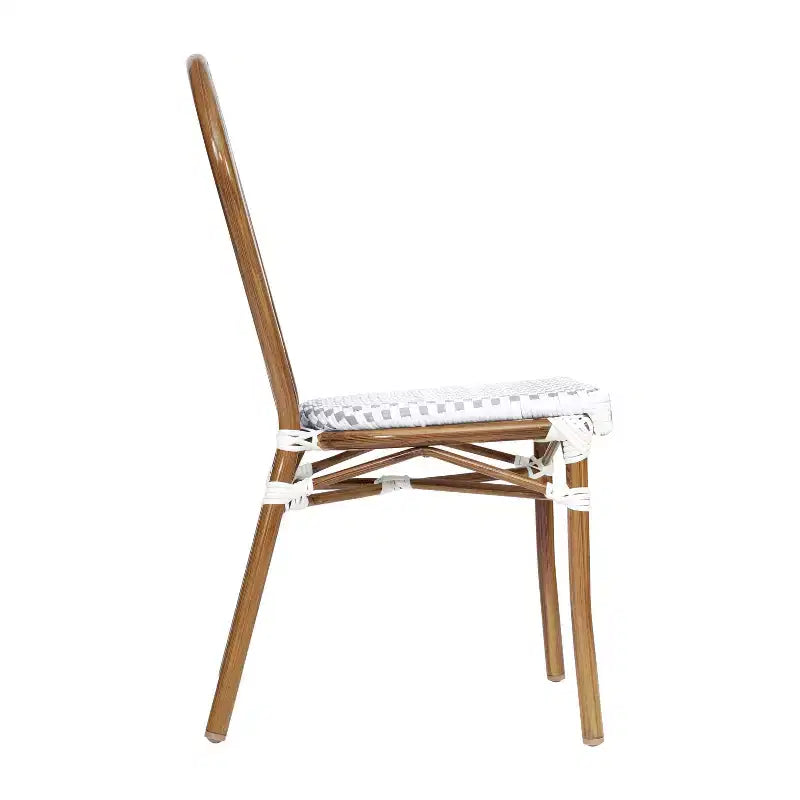 Chaises empilables commerciales en rotin pour intérieur/extérieur