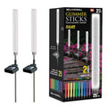 Bell + Howell Color Changing Solar Powered Glimmer Sticks for Gardens and Pathways