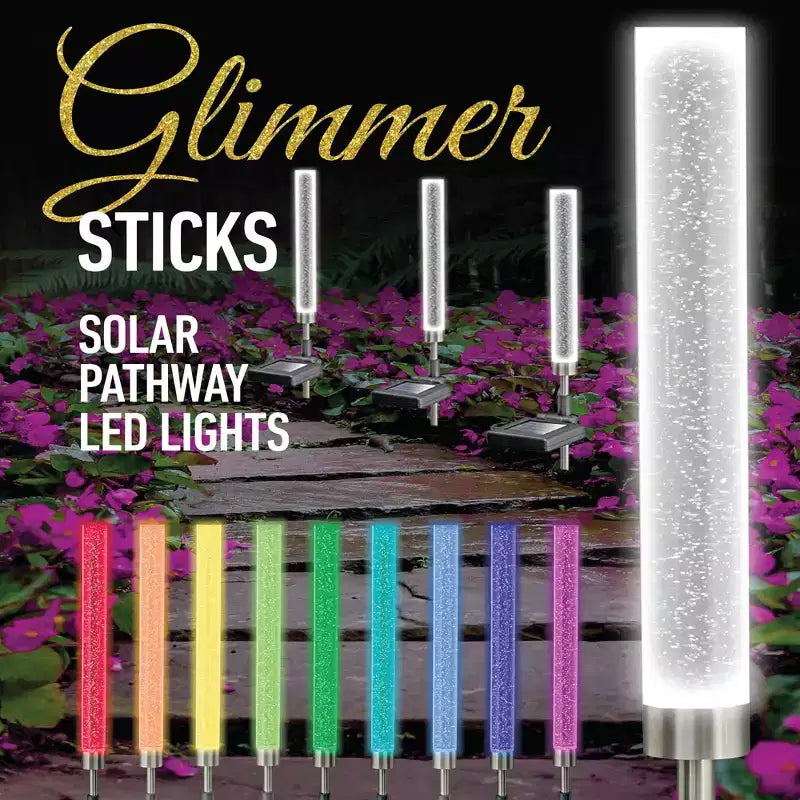 Bâtons solaires lumineux à couleurs changeantes, adaptés aux jardins et aux allées