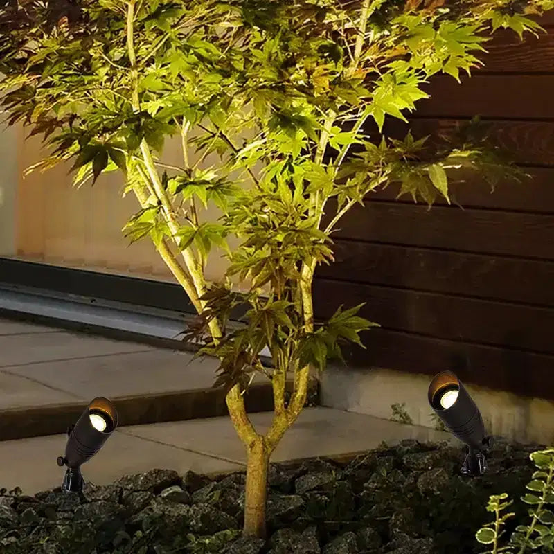 Spot lumineux d'extérieur directionnel bronze foncé (paquet de 4)