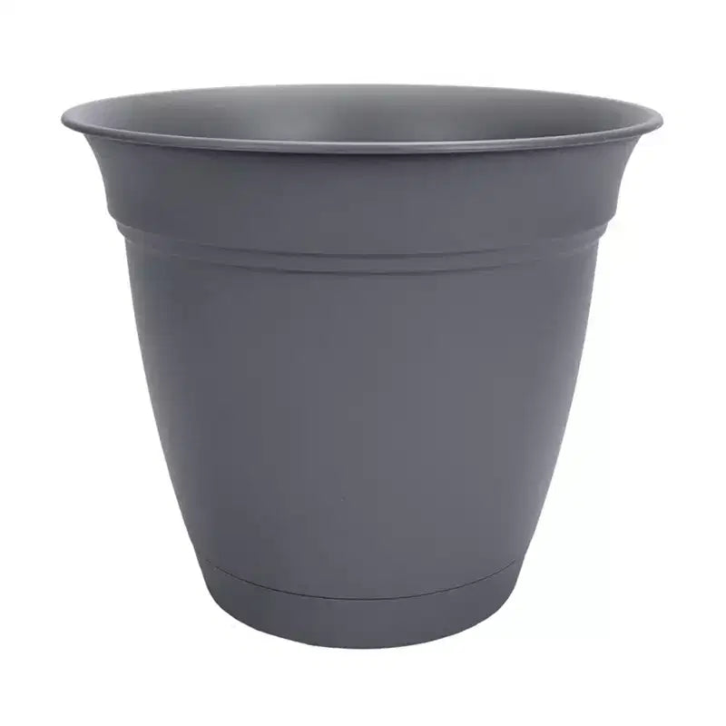 Pots de fleurs ronds classiques avec soucoupe, pour l'intérieur et l'extérieur