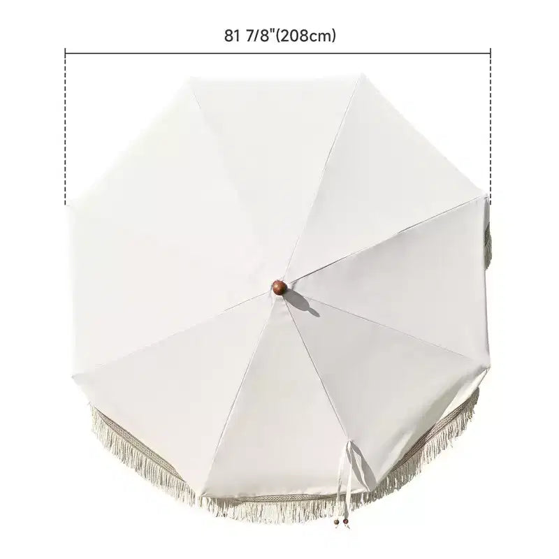 Remplacement de toile de parasol à franges, parasol de jardin extérieur